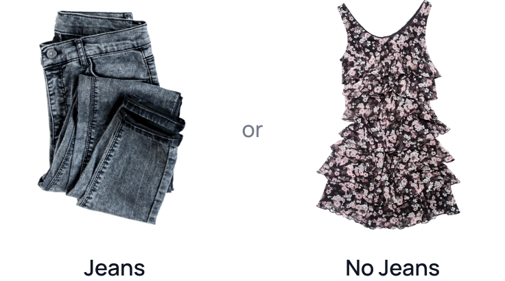 jeans or No-jeans